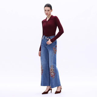 The Renee Embroidered Jeans
