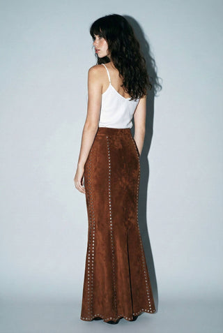 The Kathleen Suede Studded Maxi