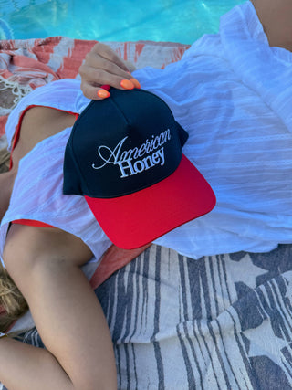 The American Honey Puff Embroidered Trucker Hat