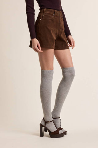 The Kimberly Suede Wide Leg Casual Shorts