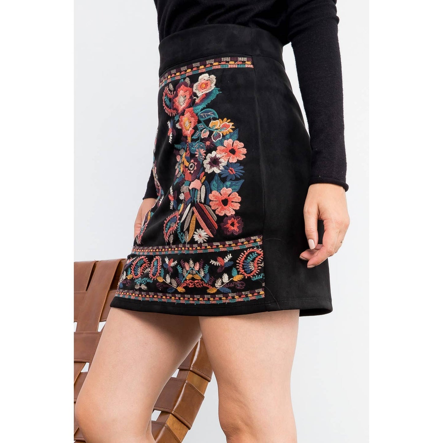 The Mariposa Embroidered Skirt