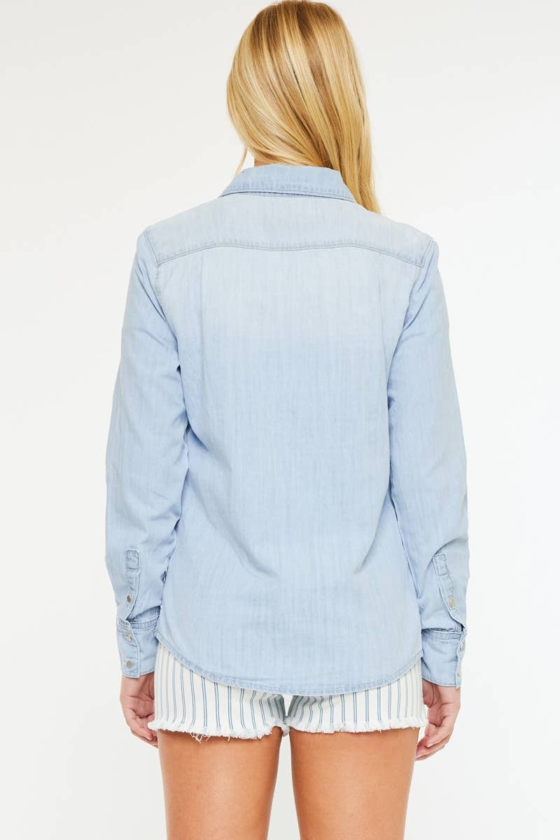 The River Light Wash Denim Shirt