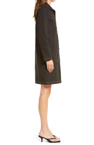The Lexi Long Line Cotton Drill Jacket