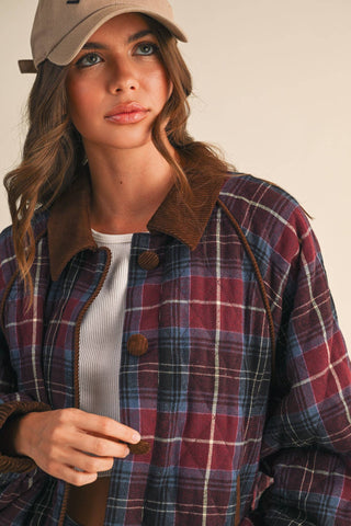 The Crossroads Quilted Plaid Jacket