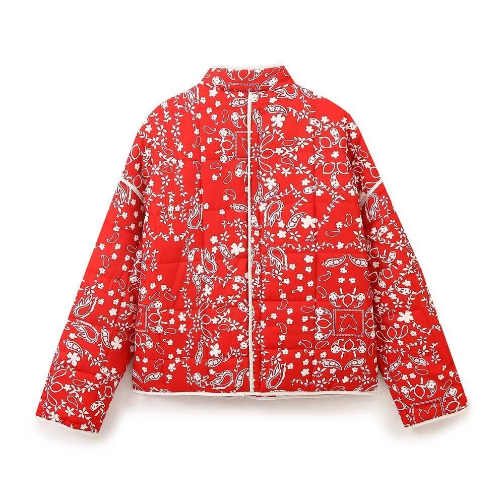 Ruby Bandana Quilted Jacket