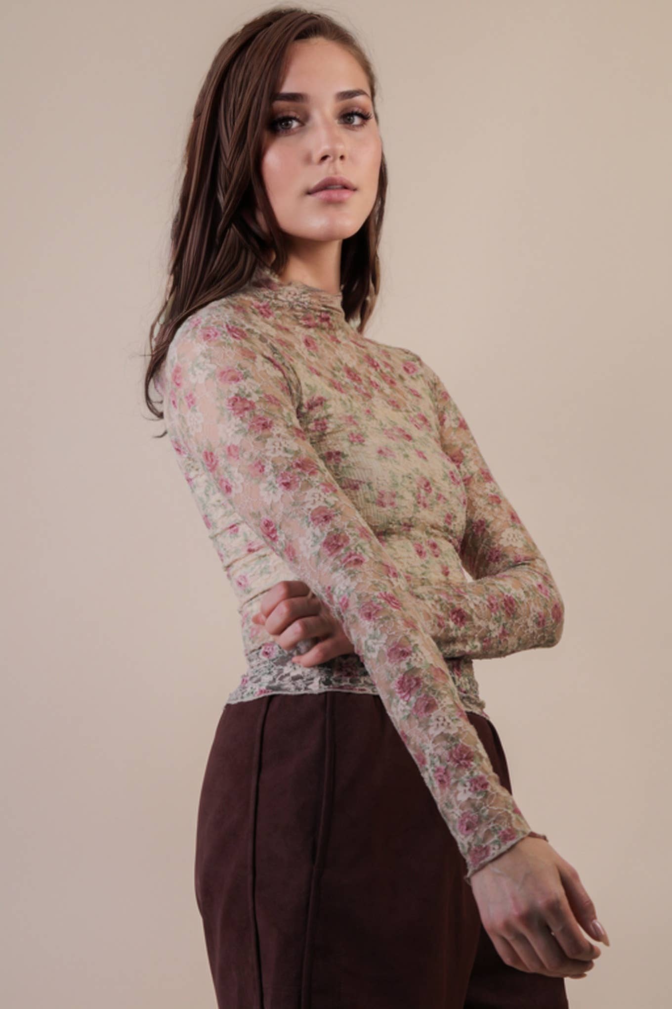 The Elise Lace top