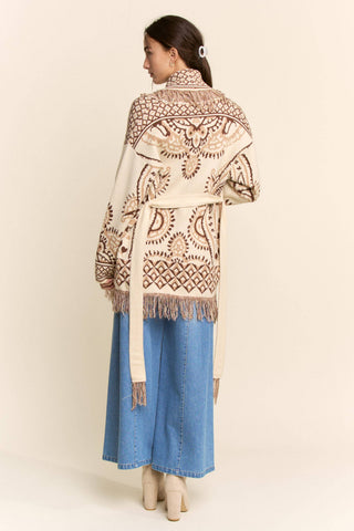 The Fringe Benefits Jacquard Cardigan