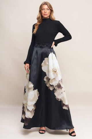 The Genevieve Floral Maxi Skirt