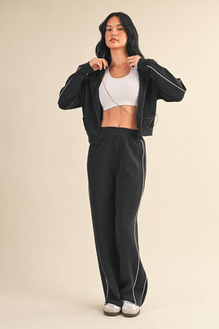 The Chic Zip-Up Hoodie Set
