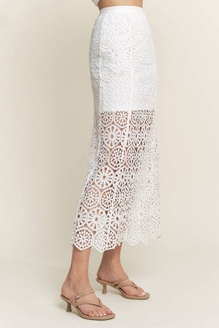 The Sunny Lace Midi Skirt