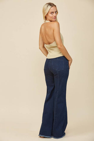 The Mae Halter Vest – Western Fitted Halter Top