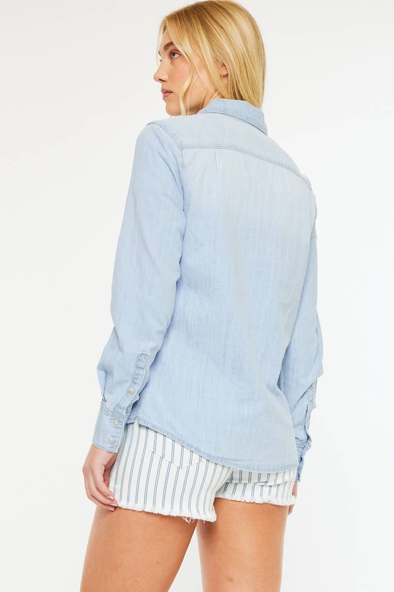 The River Light Wash Denim Shirt