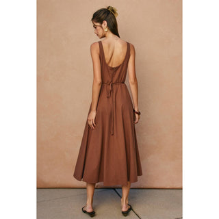 The Margot Square Neck Paneled Dress