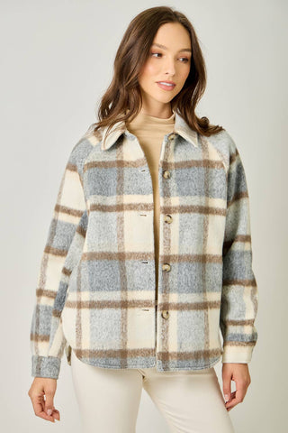 The Blaze Plaid Shirt Jacket