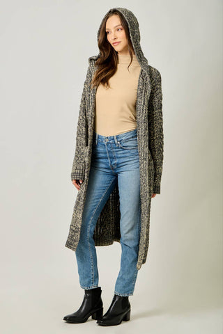 The Sunday Stroll Cable Long Cardigan