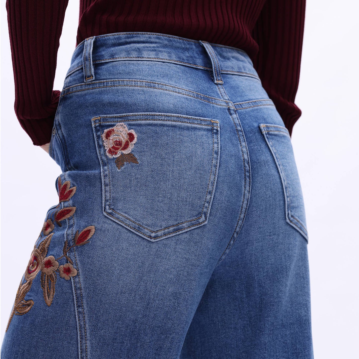 The Renee Embroidered Jeans