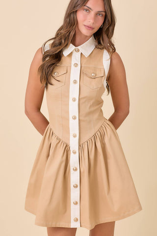 The Jamie Button Down Mini Dress
