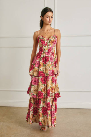 The Petal Pop Corset Layered Dress