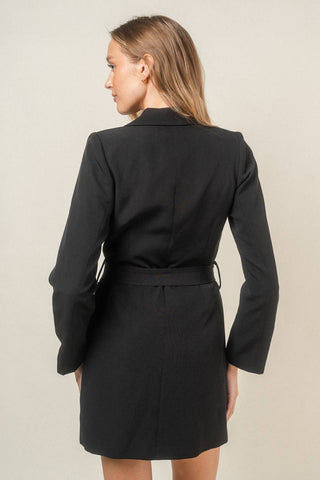 The Midnight Mesa Blazer Dress