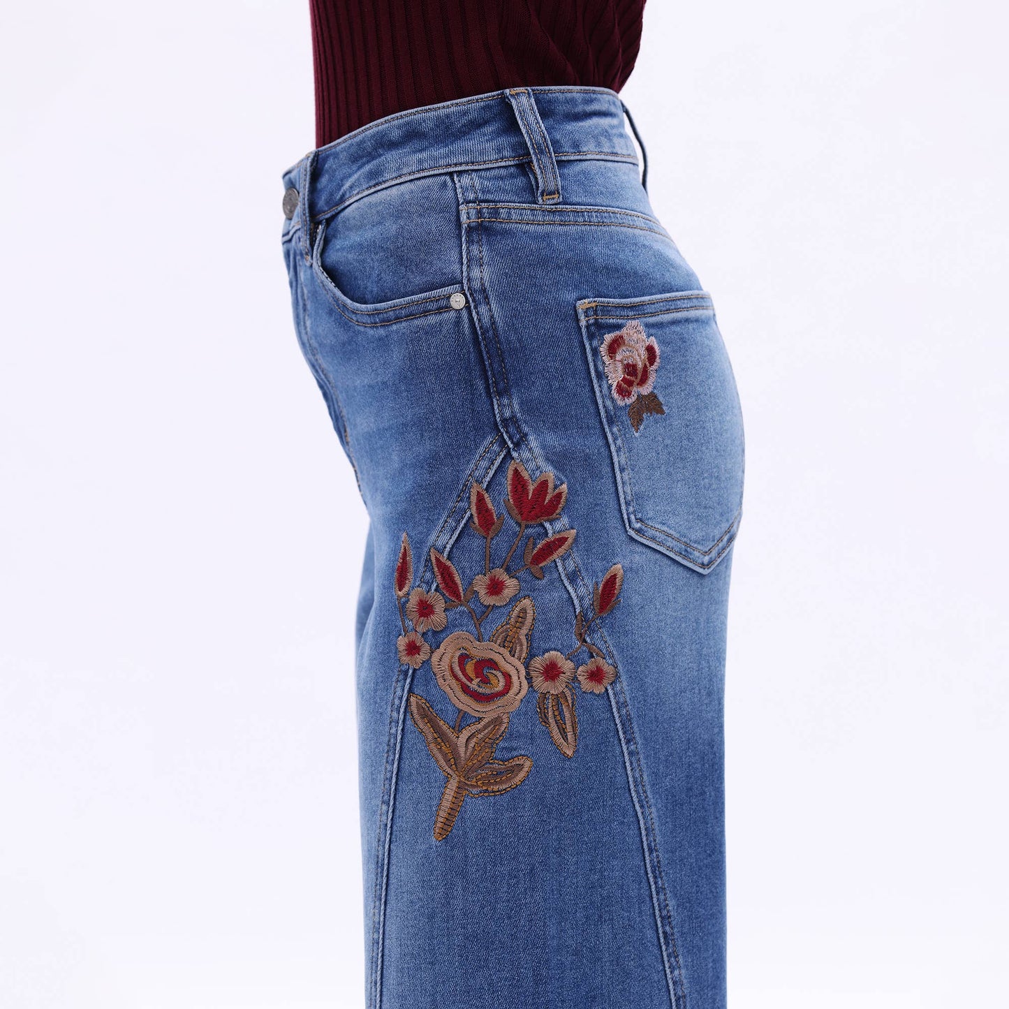 The Renee Embroidered Jeans