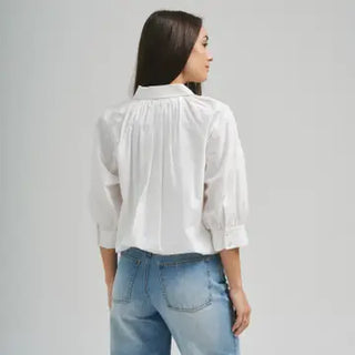 The Fiona Short Sleeve Bubble Hem Blouse