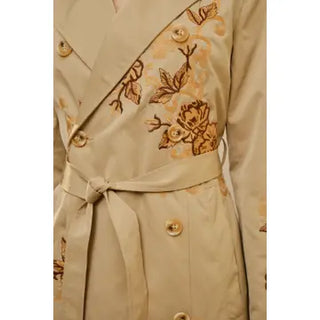 The Floral Embroidered Trench Coat