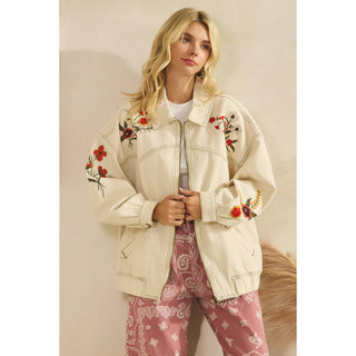 The Raelynn Embroidered Denim Jacket