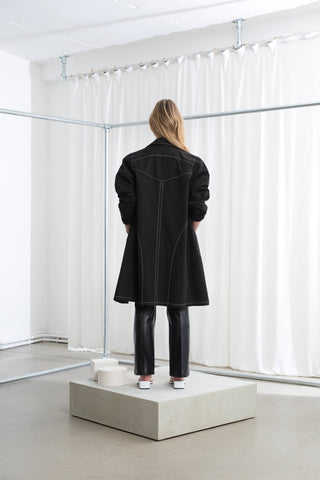 The Lexi Long Line Cotton Drill Jacket