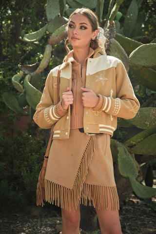 The Embroidered Varsity Bomber Jacket