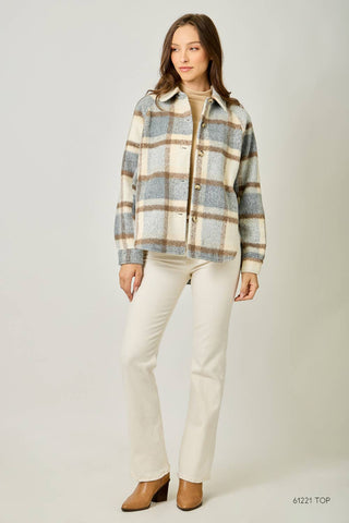 The Blaze Plaid Shirt Jacket