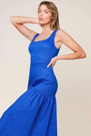The Robin Drop Waist Blue Dress