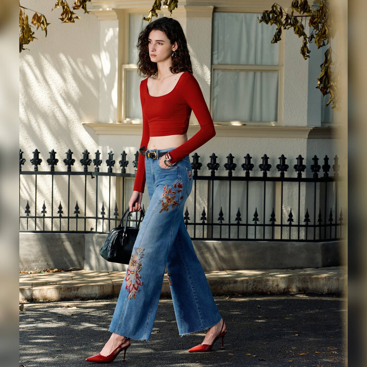The Renee Embroidered Jeans