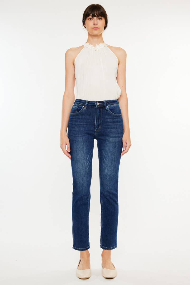 The Carol High Rise Slim Straight Jeans