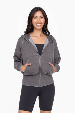The Tapered Sleeve Fleece Hoodie Jacket
