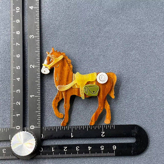 Horse Acrylic Brooch
