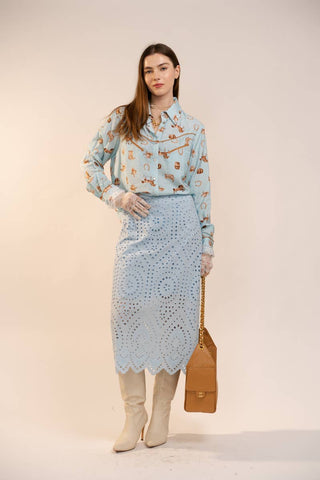 The Stampede Western Printed Button-Up Shirt