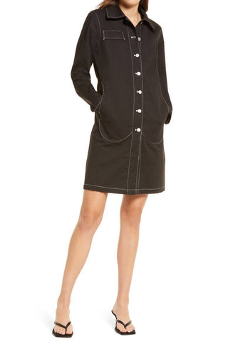 The Lexi Long Line Cotton Drill Jacket