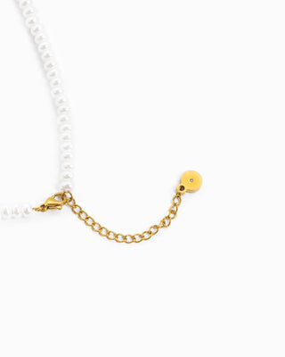 The Stainless Heart Pearl Necklace