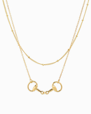 The Layered Double Horsebit Necklace