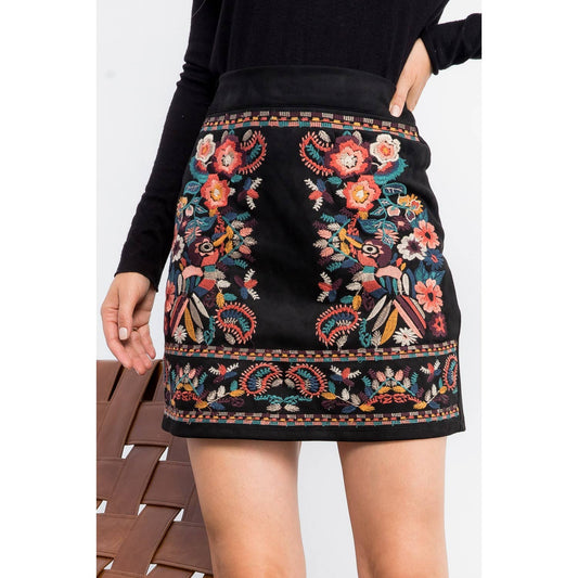 The Mariposa Embroidered Skirt