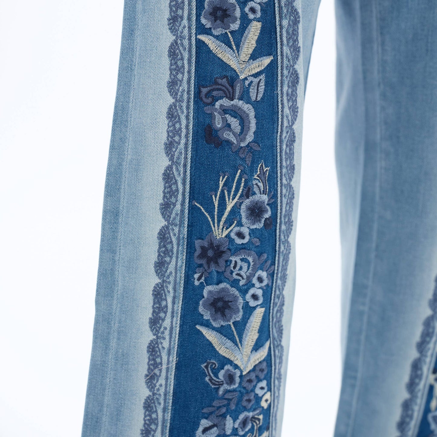 The Meadow Bloom Embroidered Jeans