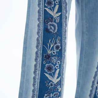 The Meadow Bloom Embroidered Jeans