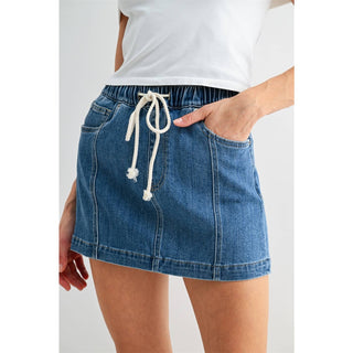 The Getaway Mini Skirt - Havelock Blue