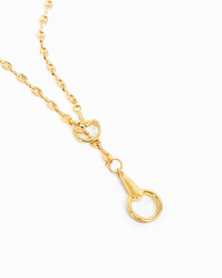 The Horsebit Y-Drop Mariner Chain Necklace