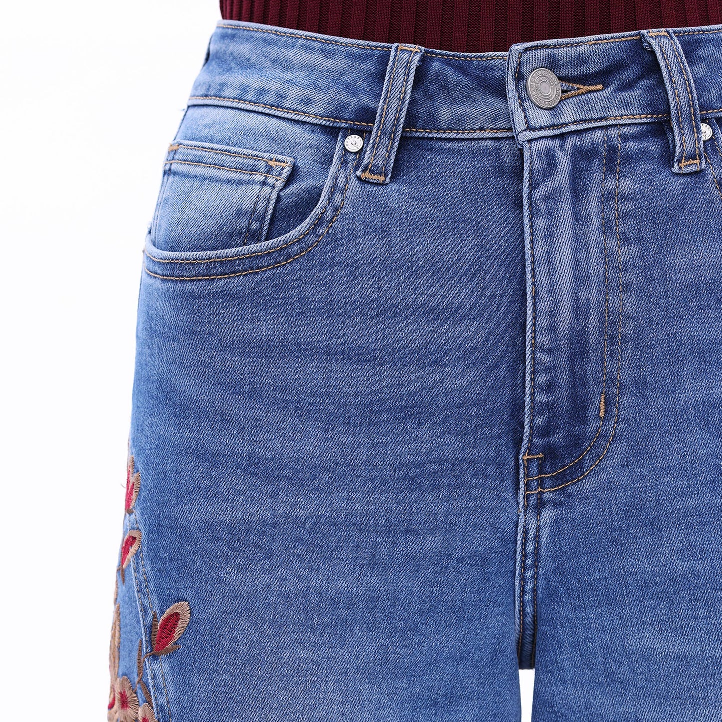The Renee Embroidered Jeans