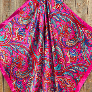 Pink Hippie Paisley Wild Rag/Scarf WR904