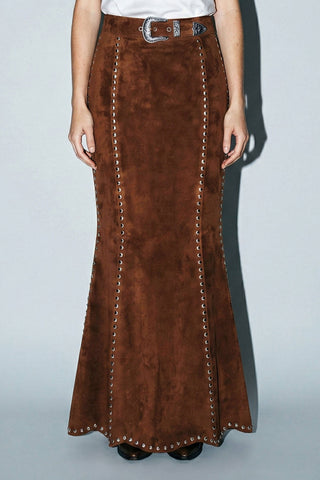 The Kathleen Suede Studded Maxi
