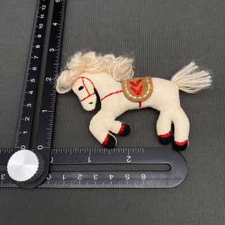 Horse Linen-cotton Cloth Cartoon Brooch