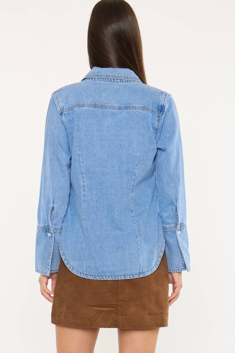 The Millie Fitted Denim Shirt