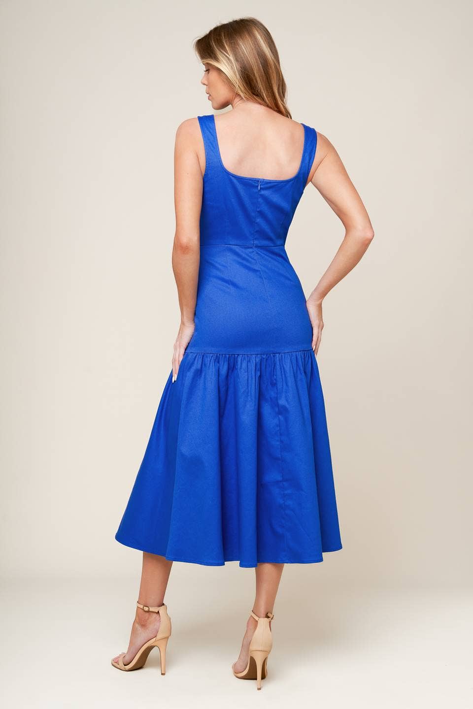 The Robin Drop Waist Blue Dress